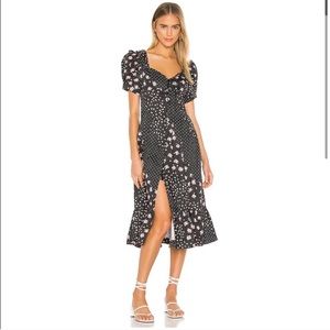 For Love & Lemons Camellia Floral Dress XS